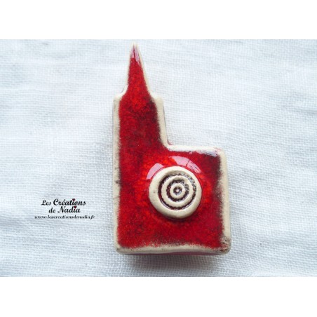 Magnet cathédrale couleur rot und wiss