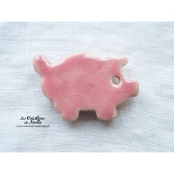 Magnet cochon en céramique