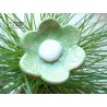 Poppie fleur en céramique pour les jardinières, fleurs vert amande
