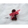 Pins mini Mannele couleur rouge pomme d'amour