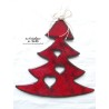 Sapin XXL en céramique, couleur rouge pomme d'amour