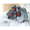Poppies fleurs en céramique pour les jardinières, série de trois fleurs