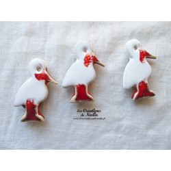 Magnet cigogneau couleur blanc