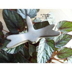 Libellule couleur marron givré sur pic pour les jardinières et jardins