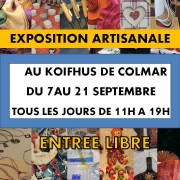 affiche expo artisanale 7 au 21 septembre 2013