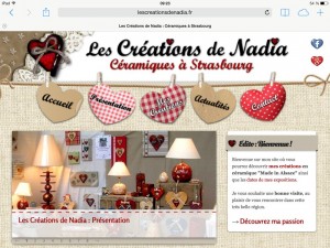 Les Créations de Nadia sur iPad