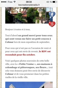 Les Créations de Nadia sur iPhone