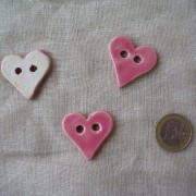 boutons coeurs