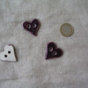 boutons coeurs