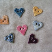 boutons coeurs