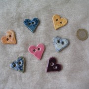 boutons coeurs