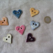 boutons coeurs