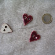 boutons coeurs