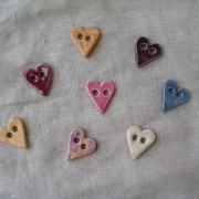 boutons coeurs
