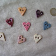 boutons coeurs