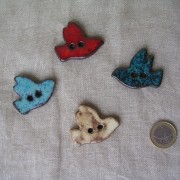 boutons oiseau colombe
