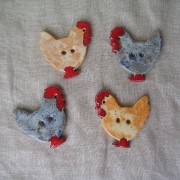boutons poule