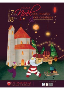 Affiche Marché de Noël d'Ottmarsheim 2013