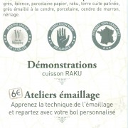 Verso flyer marché de potier Wesserling