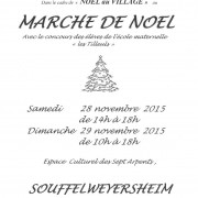 AFFICHE MARCHE NOEL SOUFFEL 2015