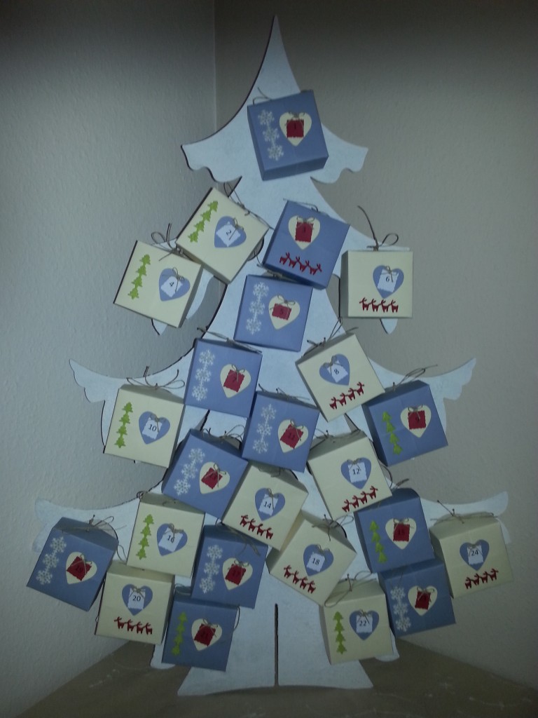 sapin calendrier de l'avent les créations de nadia
